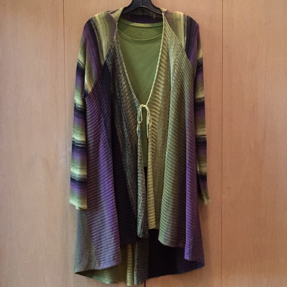 3/4 length knit sweater